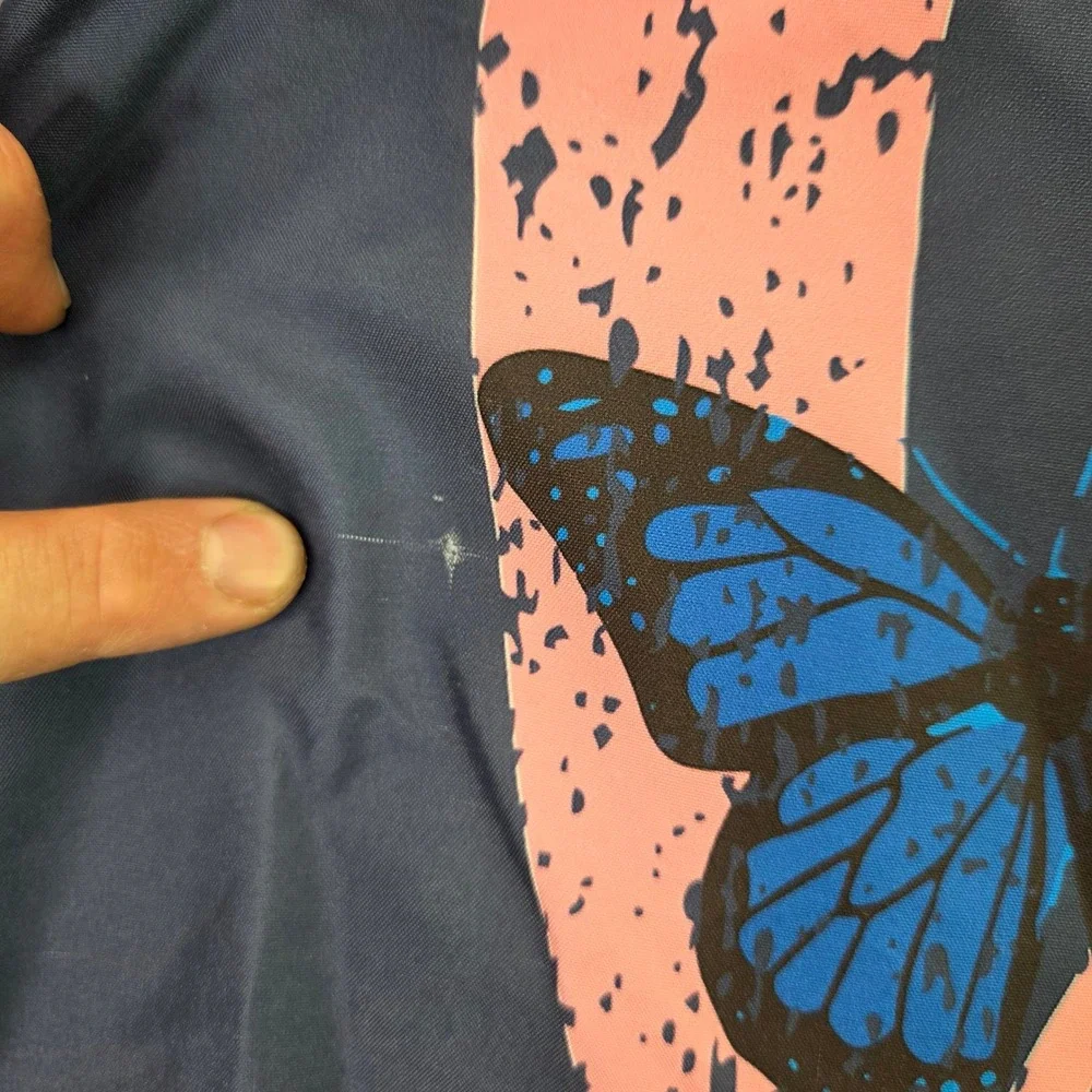 Wild Soul Spread Kindness Butterfly Tapestry Wall Hanging 28x35 Blue Pink Boho